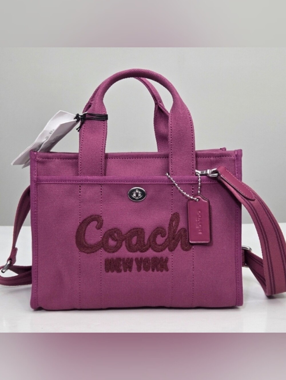 NWT COACH Cargo Tote Bag 26 - Pink